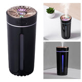Maxbell Portable Mini Cup Humidifiers with LED Night Light for Office Bedroom Black