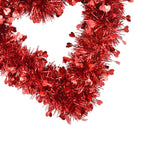 Heart Wreath Valentine Garland Wedding Front Door Wall Decor Red Heart