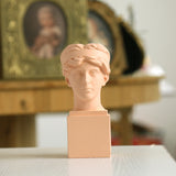Maxbell  Resin Head Flower Pot Portrait Vase Succulent Plant Planter Dusty Pink