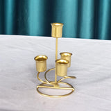 Candlestick Holders Candle Stand Candelabra for Wedding Home Dinner Golden