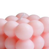 Maxbell Cube Candle Soy Wax Small INS Bedroom Office Nursery Decor Dessert Candle pink