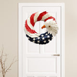 Decor American Eagle Wreath Glory Wreath for Window Garden Holiday 10inch