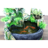 Desk Fountain Rockery Water Fountains with Light Home Decor Gifts No Spray