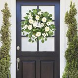 Front Door Wreath Floral Peony Silk Flowers Garland Home Party Wedding Decor