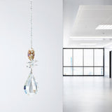 Maxbell  Sparkling Suncatcher Crystal Hanging Ornament Windchime Decor Clear 50mm