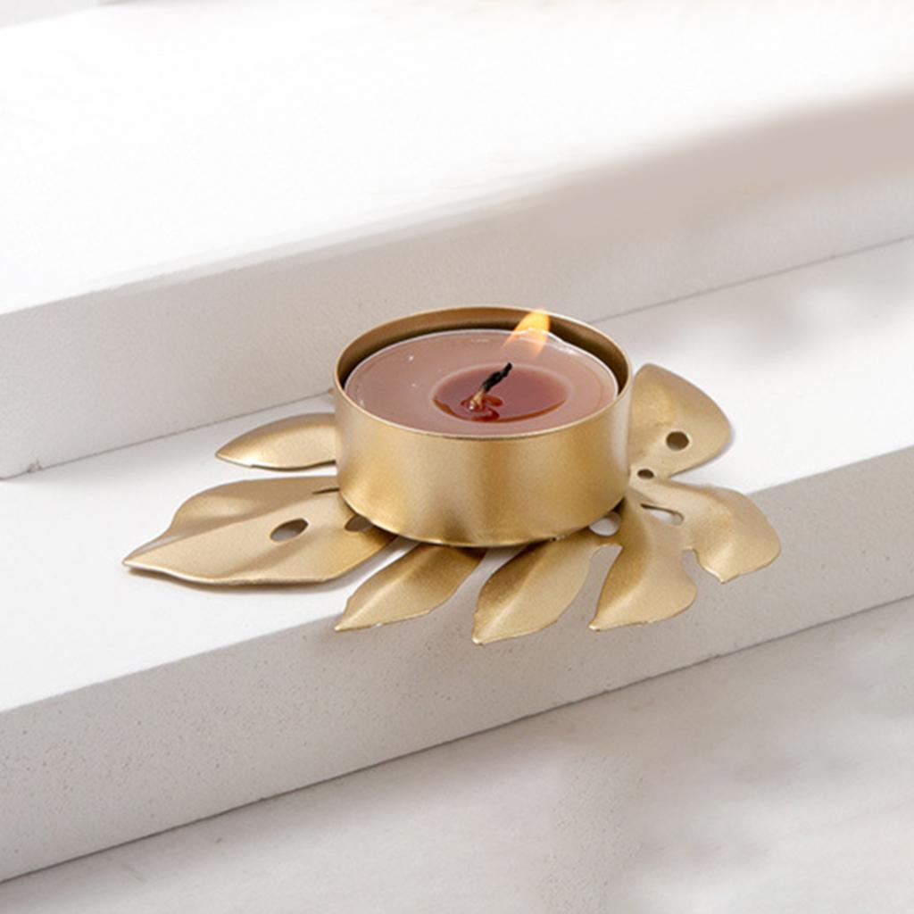 Tealight Holder Arts Shelf Home Candles Stand Wedding Candlestick Gold A