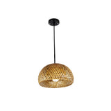 Maxbell Bamboo Lamp Shades Weave Hanging Light Ceiling Lamp Chandelier Decor C