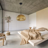 Maxbell Bamboo Lamp Shades Weave Hanging Light Ceiling Lamp Chandelier Decor C