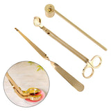 Candle Extinguisher Set Candle Snuffer Wick Trimmer Dipper Golden