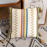 Tufted Cotton Tassel Cushion Cover Pillow Covers Home Decor 45x45cm B