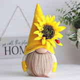 Plush Gnome Ornaments Faceless Holiday Dwarf Swedish Doll Decor Yellow