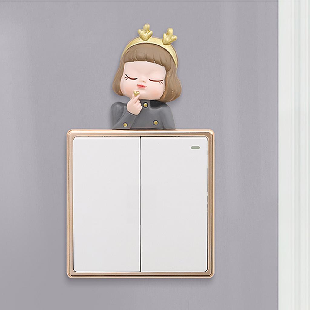 Adorable Wall Sticker Children' Room Bedroom Switch Decal Cover Heart