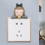 Adorable Wall Sticker Children' Room Bedroom Switch Decal Cover Apple