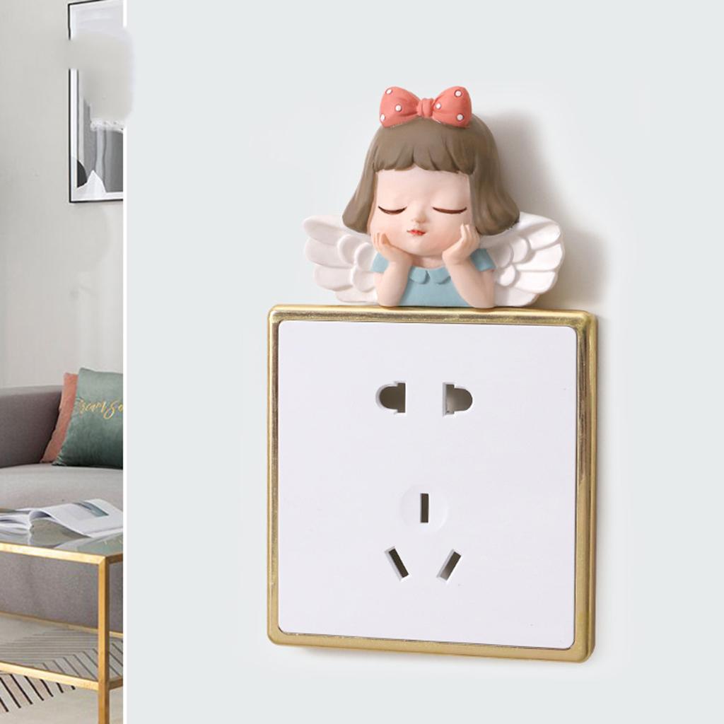Wall switch cover Sticker 3D Lighting Socket Decal Wall Decoration Bowknot