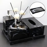 Toilet Tray Resin Bathtub Serving Tray w/ Support Leg Dish for Soap Perfume black