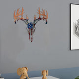 Deer Head Metal Wall Art Sculpture Decoration Outdoor Garden Wall Decor