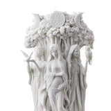 Maxbell Antique Triple Goddess Statue Resin Figurine Sculpture Decor White