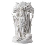 Maxbell Antique Triple Goddess Statue Resin Figurine Sculpture Decor White