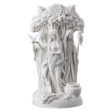 Maxbell Antique Triple Goddess Statue Resin Figurine Sculpture Decor White