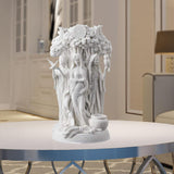 Maxbell Antique Triple Goddess Statue Resin Figurine Sculpture Decor White