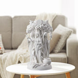 Maxbell Antique Triple Goddess Statue Resin Figurine Sculpture Decor White