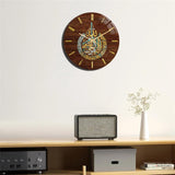 Islamic Decor Ramadan Eid Gift Round Islamic Wall Clock Mute Quartz Clocks C