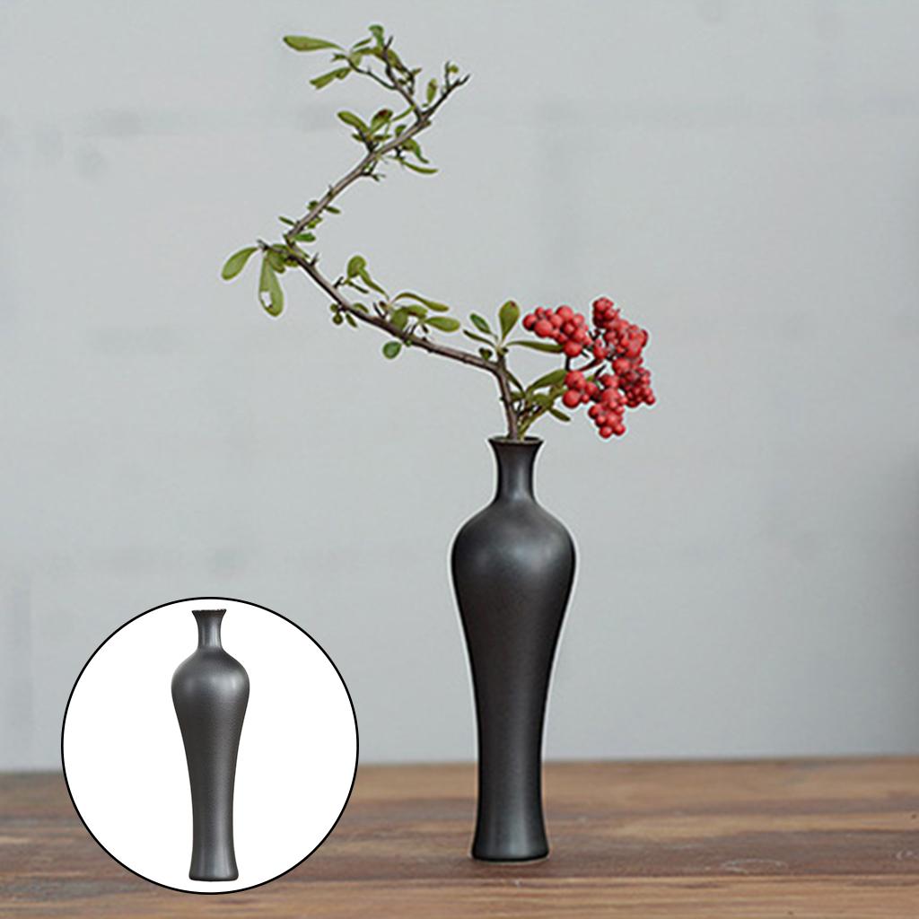 Maxbell  Ceramic Flower Vase Sculpture Centerpieces Office Desktop Vases 18x5cm