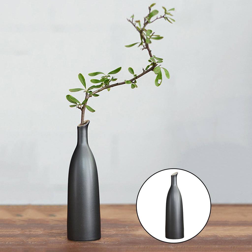 Maxbell  Ceramic Flower Vase Sculpture Centerpieces Office Desktop Vases 17x5cm