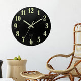 Wall Clock Quartz Glow In The Dark Hanging Clocks Room Decor Classic Numbers