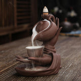 Incense Burner Holder Waterfall Backflow Teahouse Aromatherapy Furnace Decor