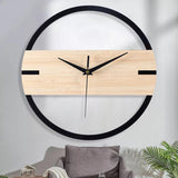 Quartz Wall Clock Watch Simple Pendulum Nursery Bedroom Hall Kitchen Decor