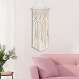 Maxbell  Bohemian Macrame Wall Hanging Tapestries Cotton Rope Woven Handmade Decor A