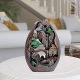 Resin Backflow Incense Burner Holder Smoke Waterfall Aromatherapy Gift