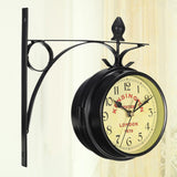 Modern Art Design Double Sided Wall Clock Station Clock Home Decor Design