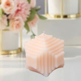 Geometric Candle Soy Wax Candle Home Decor Candle Lvory