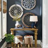 Medallions Metal Round Wall Decor. Home Living Room Wall Sculptures Wood