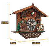 Wooden Retro Cuckoo Clock Wall Clocks Farmhouse Clock Windchime House Boat