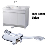 Single Foot Pedal Water Valve Copper Bathroom Faucet for Basin Water Tap