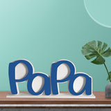 Dad/Papa Picture Frame Pictures Holder Home Desktop Ornament Blue Papa