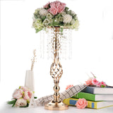 Crystals Candles Holder Table Wedding Flower Vase Candlesticks Gold 70cm