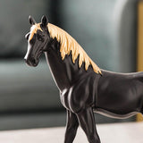 Horse Statue Resin Figurine Living Room Desktop Decor Accs Birthday Artwork Standing Black