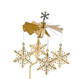 Spinning Candle Holder Holder Candlestick Party Home Decor Snowflake D