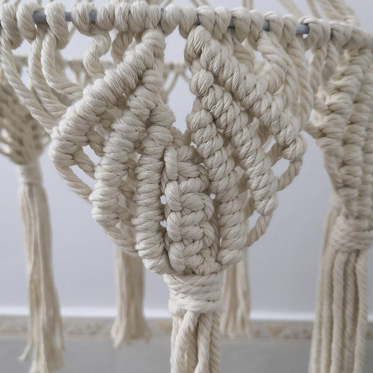 Maxbell  Knitting Macrame Woven Light Shade Chandeliers Lampshade Lamp Cover Decor