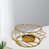 Maxbell Tea Light Candle Holder Metal Cage Candlestick for Desktop Home Decoration B