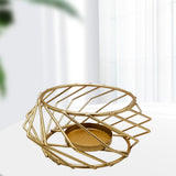 Maxbell Tea Light Candle Holder Metal Cage Candlestick for Desktop Home Decoration B