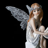 Music Fairy Statue Angel Figurine Wall Shelf Table Desktop Home Office Decor