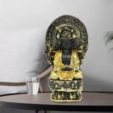 Chinese Buddhism Carved Kwan-yin Guanyin Bodhisattva Buddha Statue Decor