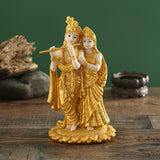 Indian Buddha Resin Krishna and Radha Figurine Ornament Home Decor Gift