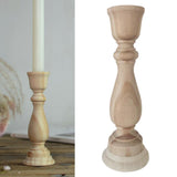 Wooden Pillar Candle Holder Candleholder Candlestick Centerpiece Wedding L