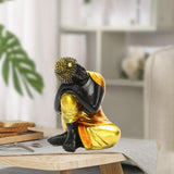 Buddha figure Ornament Indian Buddha Statue Figurine Decor Face to the right